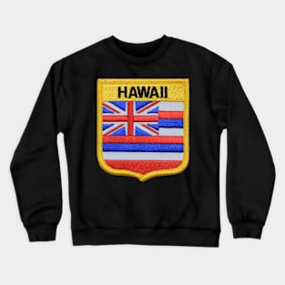 Hawaii State Flag Crest Patch Crewneck Sweatshirt